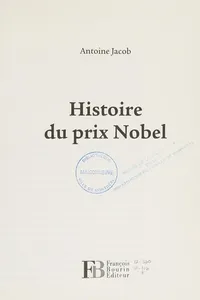 Histoire du prix Nobel