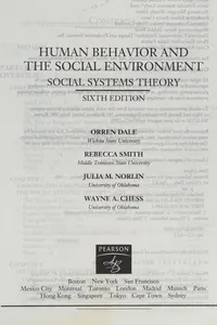 Human behavior and the social environment