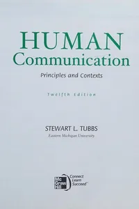 Human communication: principles and contexts