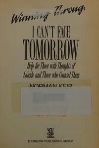 I can't face tomorrow