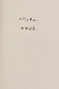 Capa de In old Paris