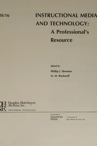 Capa de Instructional media and technology