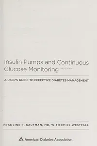 Cover of Insulin pumps and continuous glucose monitoring