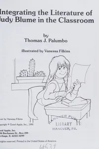 Integrating the Literature of Judy Blume in the Classroom