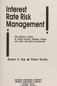 Interest rate risk management
