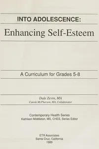 Cover of Into adolescence