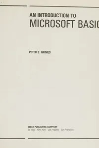 An introduction to Microsoft BASIC