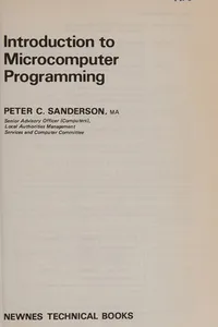 Introduction to Microcomputer Programming