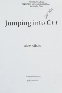 Jumping into C++