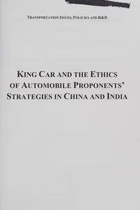 King car and the ethics of automobile proponents' strategies in China and India