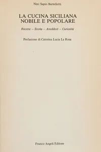 La cucina siciliana nobile e popolare
