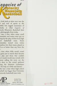 Legacies of Kentucky mountain basketball