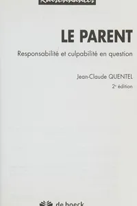 Cover of Le parent