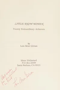 Little Known Women