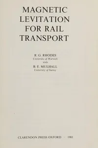 Magnetic levitation for rail transport