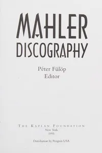 Mahler discography