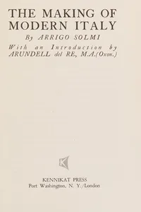 The making of modern Italy