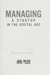 Managing a startup in the digital age
