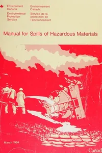 Manual for spills of hazardous materials