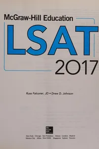 McGraw-Hill Education LSAT 2017