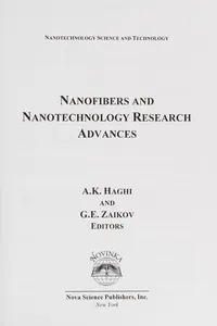 Nanofibers and nanotechnology research advances