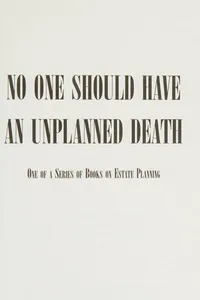 No one should have an unplanned death