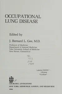 Occupational lung disease