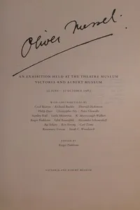 Oliver Messel, an exhibition held at the Theatre Museum, Victoria and Albert Museum, 22 June - 30 October 1983