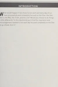 One - a Daily Devotional