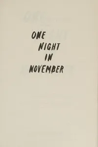 One Night in November