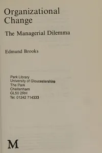 Organizational Change