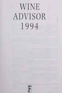 Oz Clarke's wine advisor 1994