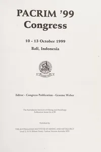 PACRIM '99 Congress