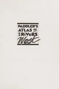 Capa de Paddler's Atlas of U. S. Rivers West