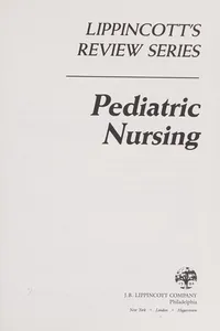 Pediatric nursing
