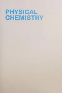 Capa de Physical Chemistry por Peter W. Atkins