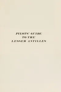 Pilots' guide to the Lesser Antilles