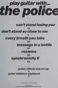 Play Guitar with the Police Tab