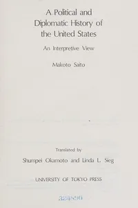 A political and diplomatic history of the United States