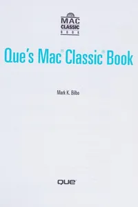 Que's Mac classic book