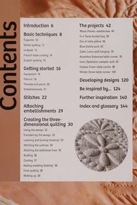 Raised quilt and stitch