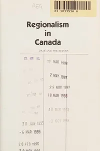 Regionalism in Canada