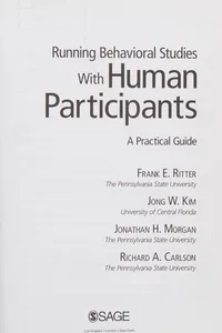 Running behavioral experiments with human participants