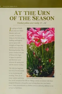 Seasons of wool appliqué folk art