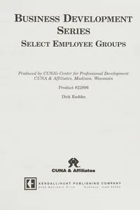 Select employee groups (Business development series)