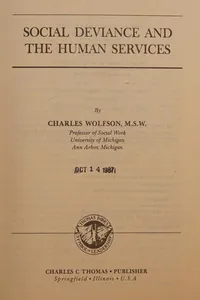 Social deviance and the human services
