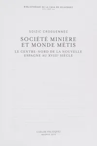 Société minière et monde métis