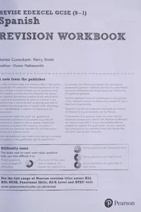 Revise Edexcel GCSE  Spanish Revision Workbook