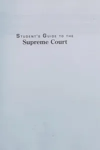 Student's guide to the Supreme Court