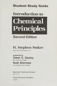 Student study guide, Introduction to chemical principles
